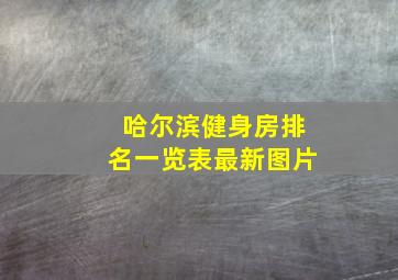 哈尔滨健身房排名一览表最新图片