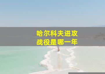 哈尔科夫进攻战役是哪一年