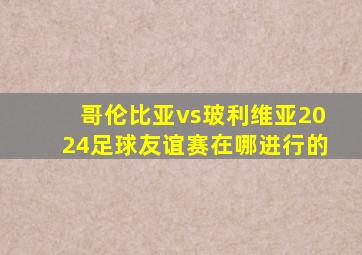 哥伦比亚vs玻利维亚2024足球友谊赛在哪进行的