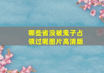 哪些省没被鬼子占领过呢图片高清版