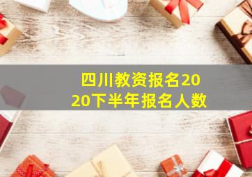 四川教资报名2020下半年报名人数