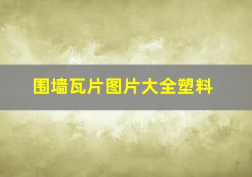 围墙瓦片图片大全塑料