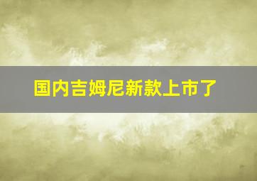 国内吉姆尼新款上市了