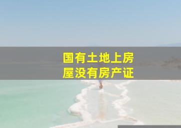 国有土地上房屋没有房产证