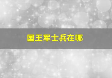 国王军士兵在哪