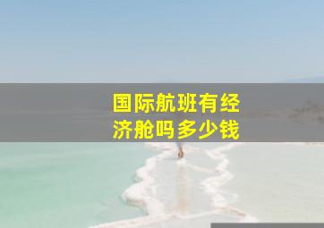 国际航班有经济舱吗多少钱