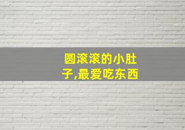 圆滚滚的小肚子,最爱吃东西