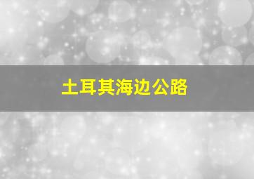 土耳其海边公路