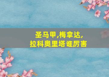 圣马甲,梅拿达,拉科奥里塔谁厉害