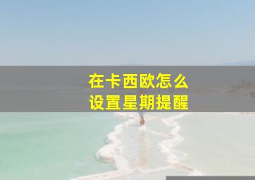 在卡西欧怎么设置星期提醒