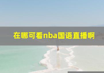 在哪可看nba国语直播啊