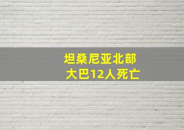 坦桑尼亚北部大巴12人死亡