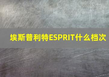 埃斯普利特ESPRIT什么档次