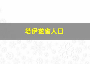 塔伊兹省人口