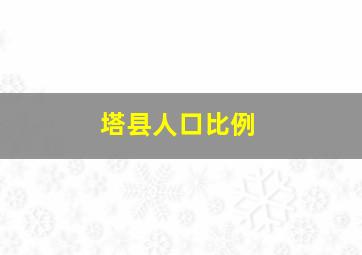 塔县人口比例