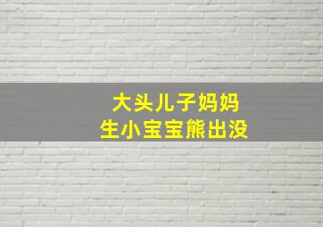 大头儿子妈妈生小宝宝熊出没