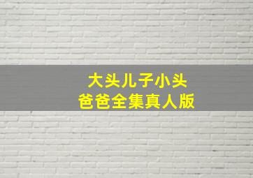 大头儿子小头爸爸全集真人版