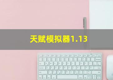 天赋模拟器1.13