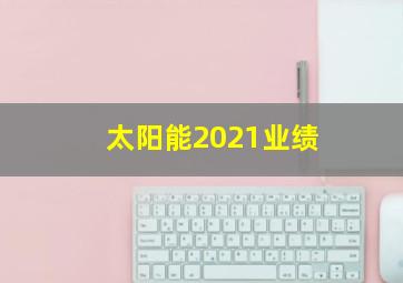 太阳能2021业绩