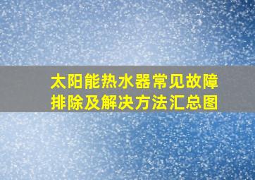 太阳能热水器常见故障排除及解决方法汇总图