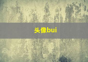 头像bui