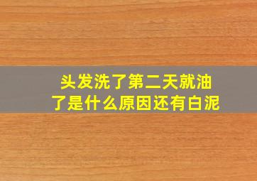 头发洗了第二天就油了是什么原因还有白泥