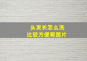 头发长怎么洗比较方便呢图片