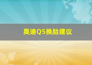 奥迪Q5换胎建议