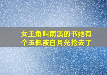 女主角叫南溪的书她有个玉佩被白月光抢去了