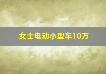 女士电动小型车10万