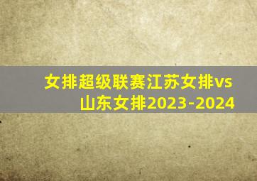 女排超级联赛江苏女排vs山东女排2023-2024