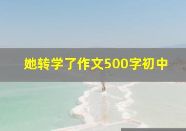 她转学了作文500字初中