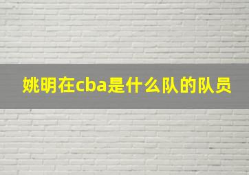 姚明在cba是什么队的队员