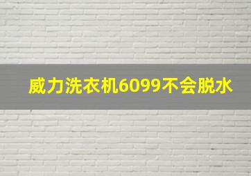 威力洗衣机6099不会脱水