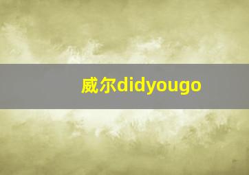 威尔didyougo