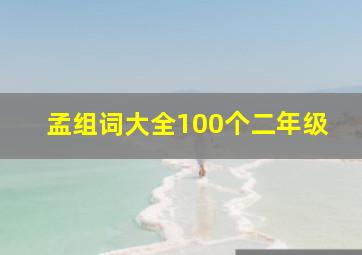 孟组词大全100个二年级