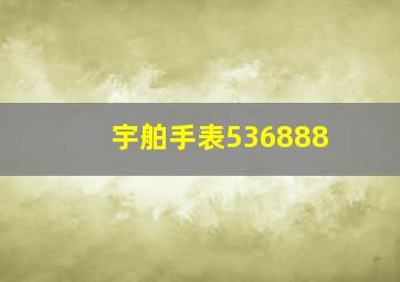 宇舶手表536888