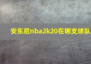 安东尼nba2k20在哪支球队