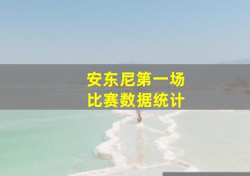 安东尼第一场比赛数据统计