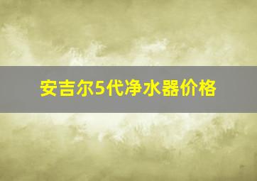 安吉尔5代净水器价格