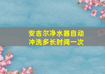 安吉尔净水器自动冲洗多长时间一次