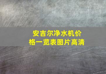 安吉尔净水机价格一览表图片高清