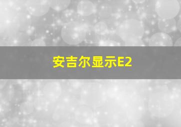 安吉尔显示E2