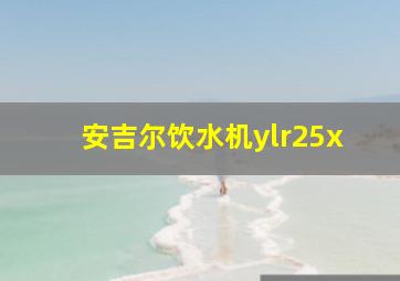 安吉尔饮水机ylr25x