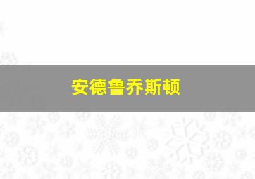 安德鲁乔斯顿