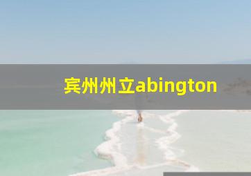 宾州州立abington