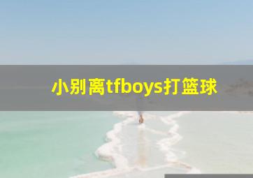 小别离tfboys打篮球