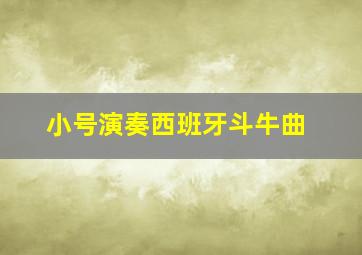 小号演奏西班牙斗牛曲