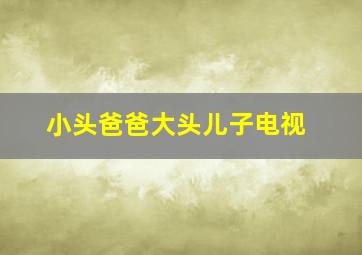 小头爸爸大头儿子电视