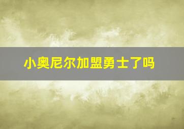 小奥尼尔加盟勇士了吗